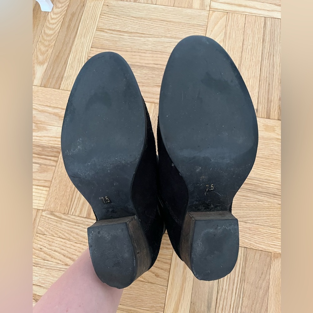 Steve Madden Black Buckle Boots - Picture 6 of 7